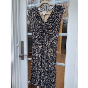 Michael Kors nude and black lace dress